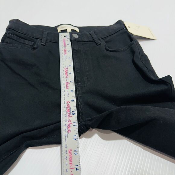 Current/Elliott The Soulmate Jeans Women's 26 Black Denim Slim Fit Straight NWT - Picture 10 of 15